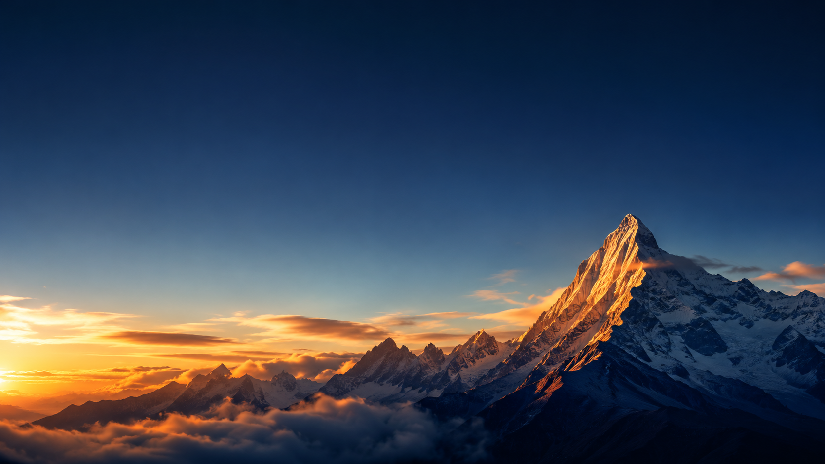 Mountain at sunrise